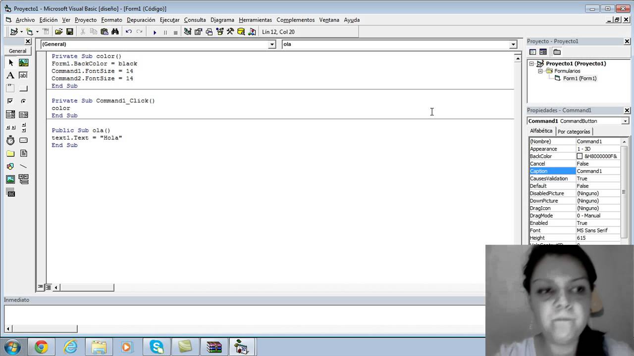 rutinas en visual basic 6.0 - YouTube