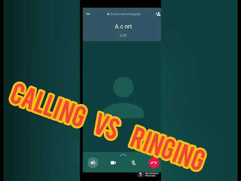 WHATSAPP CALLING Vs RINGING difference in telugu