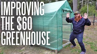 Modifying A Cheap Plastic Greenhouse To Fit Over Raised Garden Beds!