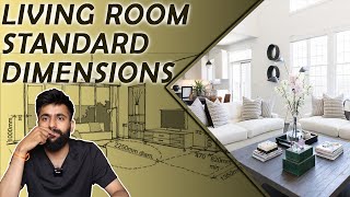 Living Room Standard Dimensions In Interior Design 😍😉