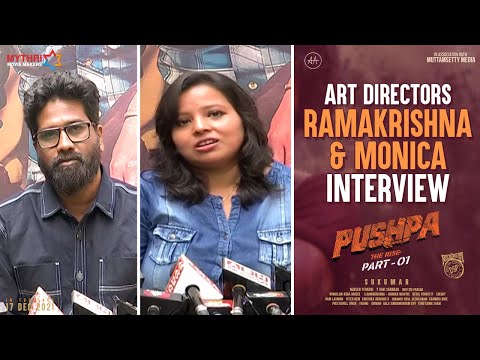  Art Directors Ramakrishna & Monica Interview | Pushpa | Allu Arjun | Rashmika | Sukumar | 17th Dec