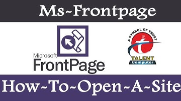 How to design a website with Microsoft Frontpage