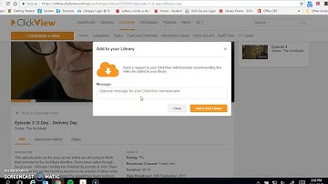 Adding a video to the Clickview library