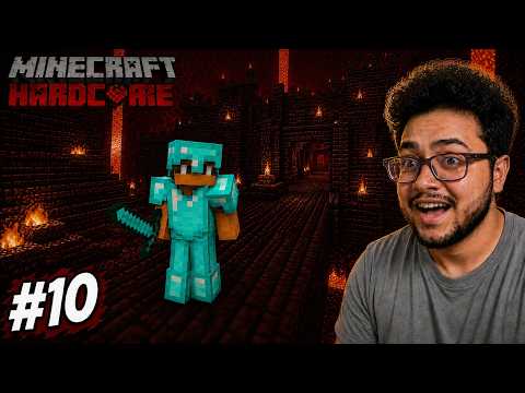 I Explored Nether Fortress AND Found a Happy Ghast! Minecraft Hardcore (Part 10)