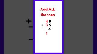 2 digit addition with regrouping #primarymathematics #columnaddition