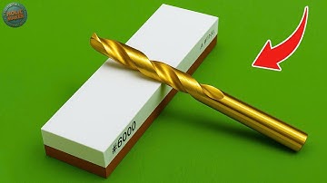 This Sharpening Method Will Shock You! Sharpen Your Drill Bit Using a Simple Whetstone