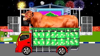 Meriahparade Takbir Keliling Idul Adha 2026 Sapi Kurban Raksasa Diangkut Truk Oleng