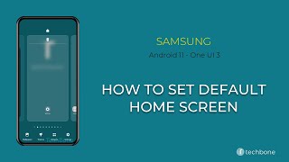 How to Set Default Home Screen - Samsung [Android 11 - One UI 3] Information
