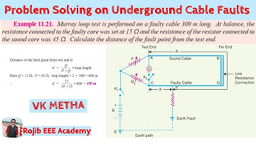 Problem Solving on Underground Cable Faults || Murray Loop Test || Power System Analysis