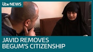 Shamima Begum 'shocked' as citizenship is revoked | ITV News