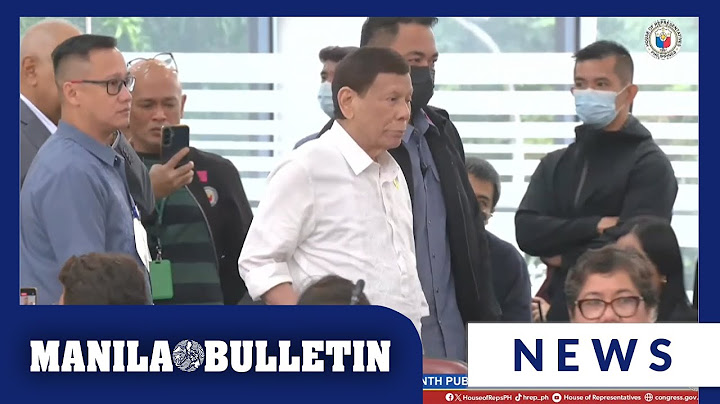 Ex-president Duterte finally attends quad-comm hearing