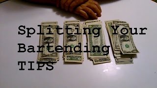 Splitting tips money Bartender