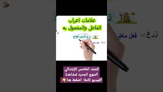 علامات اعراب الفاعل والمفعول به