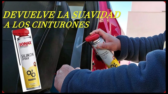 Lubricante de silicona para los cinturones de seguridad