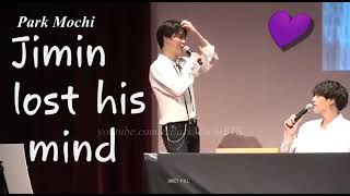 jimin lost his mind#wearing shoelace on his neck#bts#cute jimin 💜