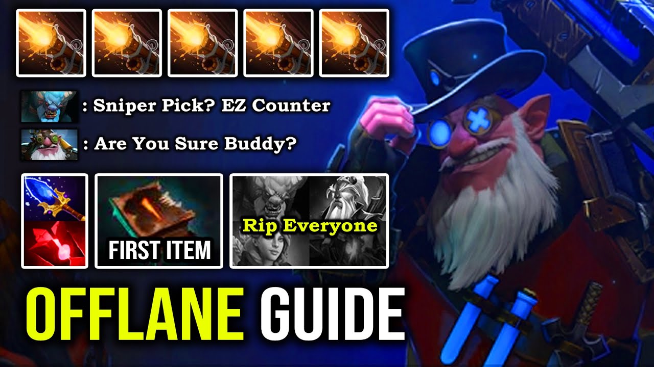 HOW TO OFFLANE & JUNGLE SNIPER LIKE A BOSS with First Item Necronomicon 100% Annoying Scepter Stun