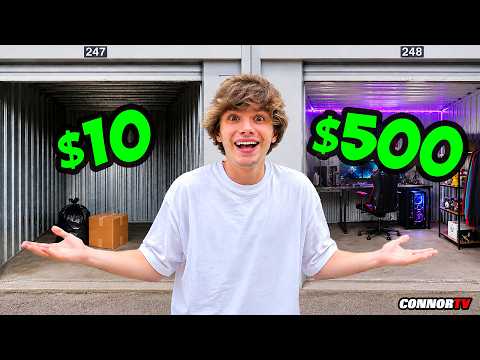 Thumbnail for $10 VS $500 Abandoned Storage Units *Budget Challenge*