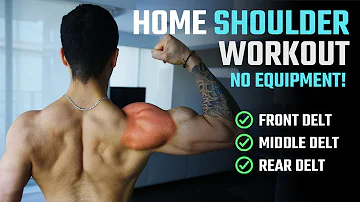 How To Grow Bigger Shoulders At Home (NO WEIGHTS WORKOUT)