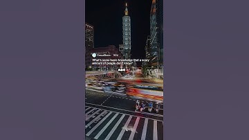 What’s some basic knowledge that a scary amount of people don’t know?