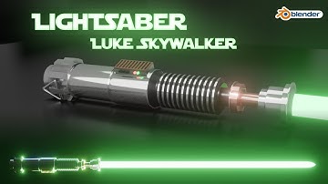 LIGHTSABER Speed Modeling - Shading (Luke Skywalker) | Blender 2.82 (EEVEE)