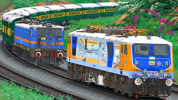 WAG7 to WAP7 LOCOMOTIVE CHANGE | BUMPY RAILROAD | Train Simulator | Railwork | NTG GAMING