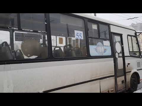 Автобус ПАЗ-320412-04 "Вектор" следует по маршруту 55 "Ярославль - Главный - Машприбор"
