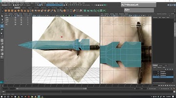 Knife and Sword Blade Modeling Maya part 2 of 4