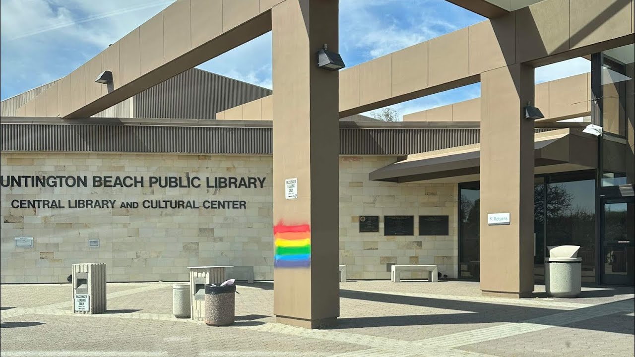 Huntington Beach Library Defaced By The LGBTQ Agenda YouTube Huntington Beach Library Defaced By The LGBTQ Agenda YouTube