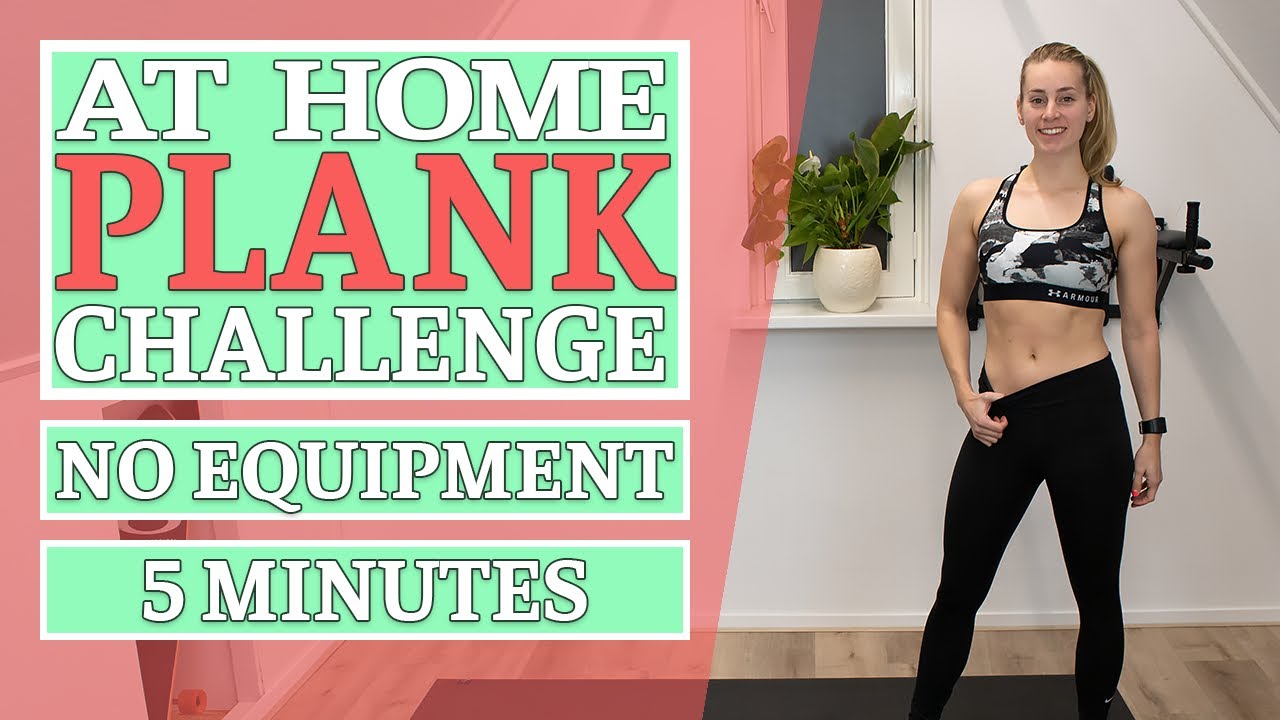 5 Minute Plank Workout Challenge at Home no Equipment - YouTube