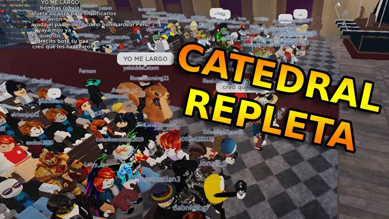 Asistí a la MISA por SEMANA SANTA en #roblox  y fue UN CAOS | El padre se puso a hacer MEWING XD