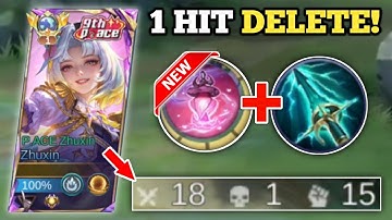 NERFED ZHUXIN 100% BROKEN BUILD FOR NEW SEASON! (1 hit delete!💀) ZHUXIN BEST BUILD AND EMBLEM -MLBB