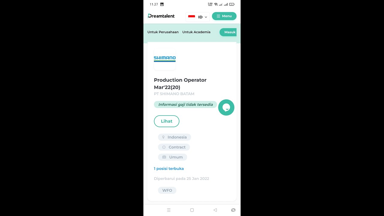 DREAM TALENT Lowongan PT SHIMANO ISI AJA DULU