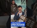 Matthew Schaefer &amp; his family were very emotional as he was presented with the Calder Trophy on GMA