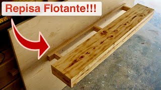 Cómo hacer repisas flotantes de madera.