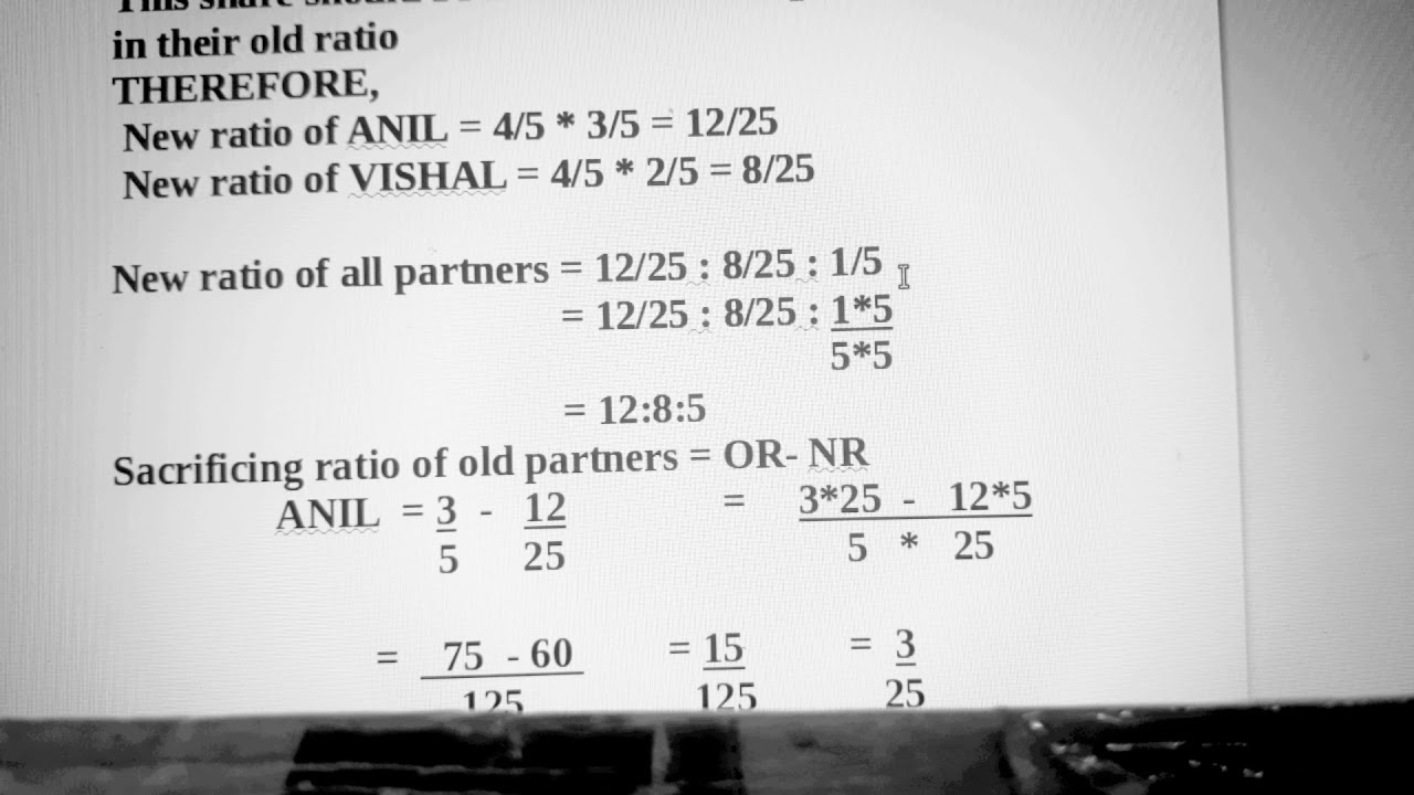 Partner Calculation Chart