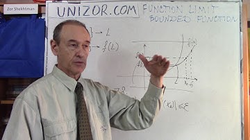 Unizor - Function Limit - Bounded Functions