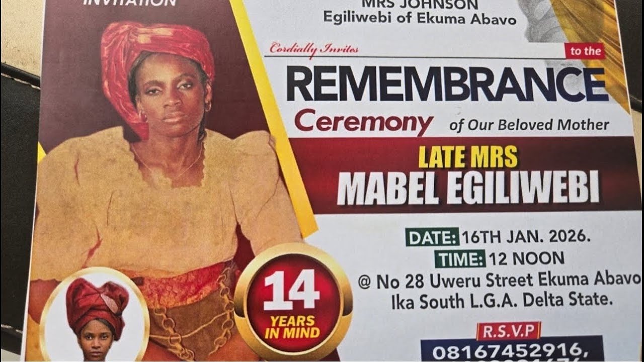 14th year rememberance of Late Mrs Mabel Egileiwebi in Ekuma,Abavo