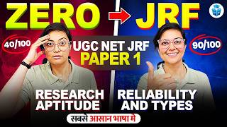 UGC NET Paper 1 Research Aptitude 🚀Reliability &amp; Types by Aditi Mam ✅ UGC NET June 2026