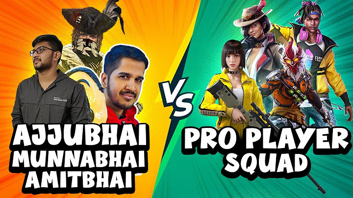 AJJUBHAI, @DesiGamers_ AND @Munnabhaigaming VS PRO PLAYER SQUAD - FREE FIRE HIGHLIGHTS