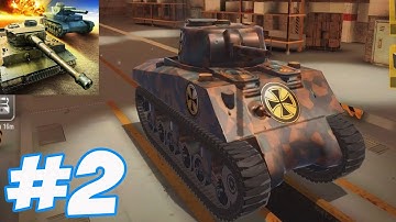 War Machines: 3D Tank Shooter - Gameplay Walkthrough Part 2 - Sherman M4A2 (iOS, Android)