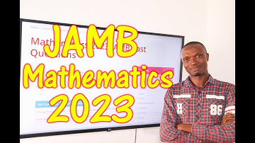 JAMB CBT Mathematics 2023 Past Questions 1 - 20