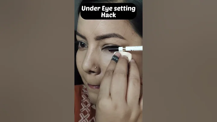 Under eyes setting hack | #shorts #makeuphacks #beautyhacks #youtubeshorts #poojastyles1 #undereye