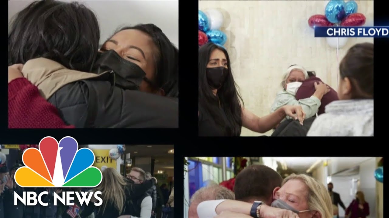 Loved Ones Reunite As U.S. Lifts International Travel Restrictions