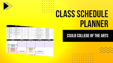 CSULB School of Art - Class Schedule Planner