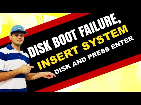 Como Corrigir O Erro Disk Boot Failure Insert System Disk And