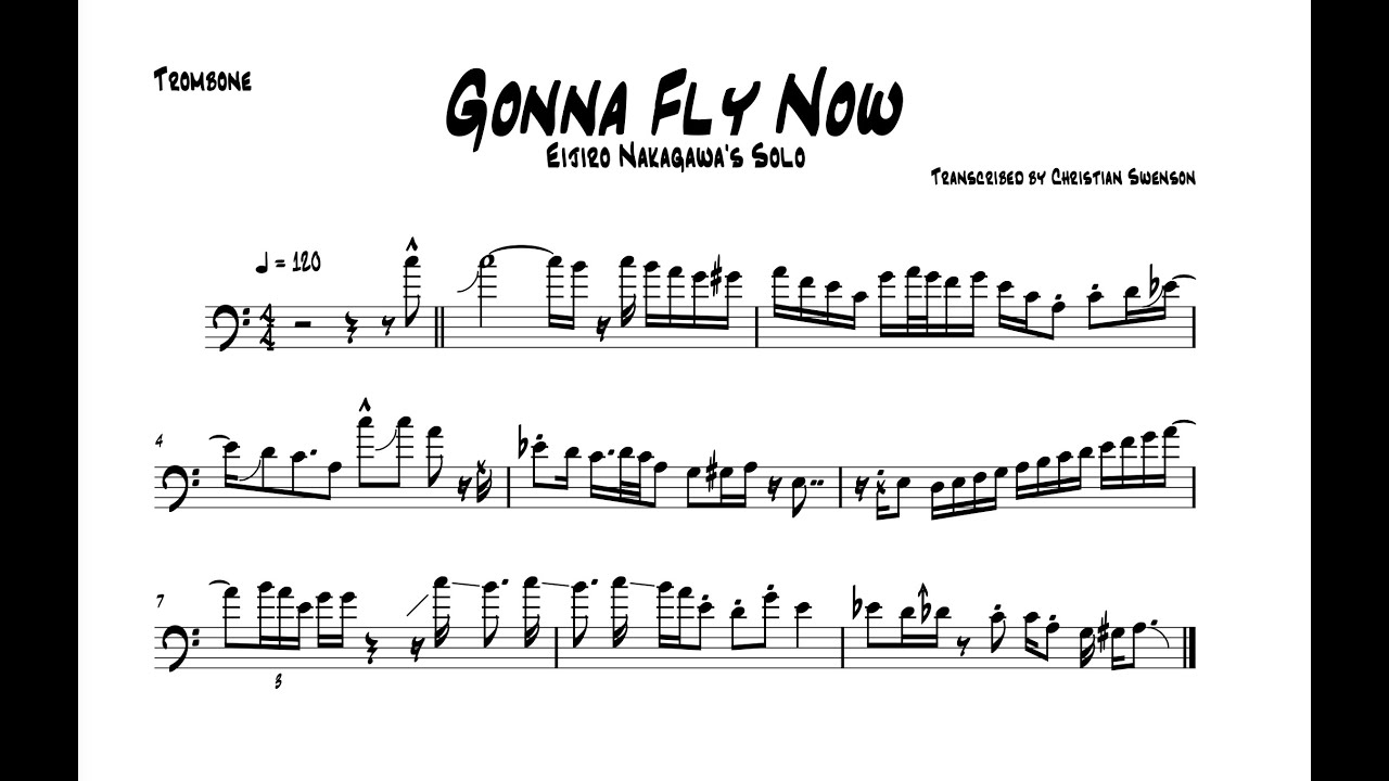 Eijiro Nakagawa's Trombone Solo on "Gonna Fly Now" YouTube