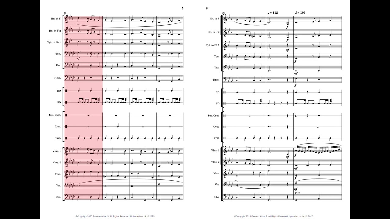 Romanian National Anthem - (Arr. Fawwaz Athar S.)