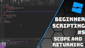 Scope and Returning - Roblox Scripting for Beginners #5