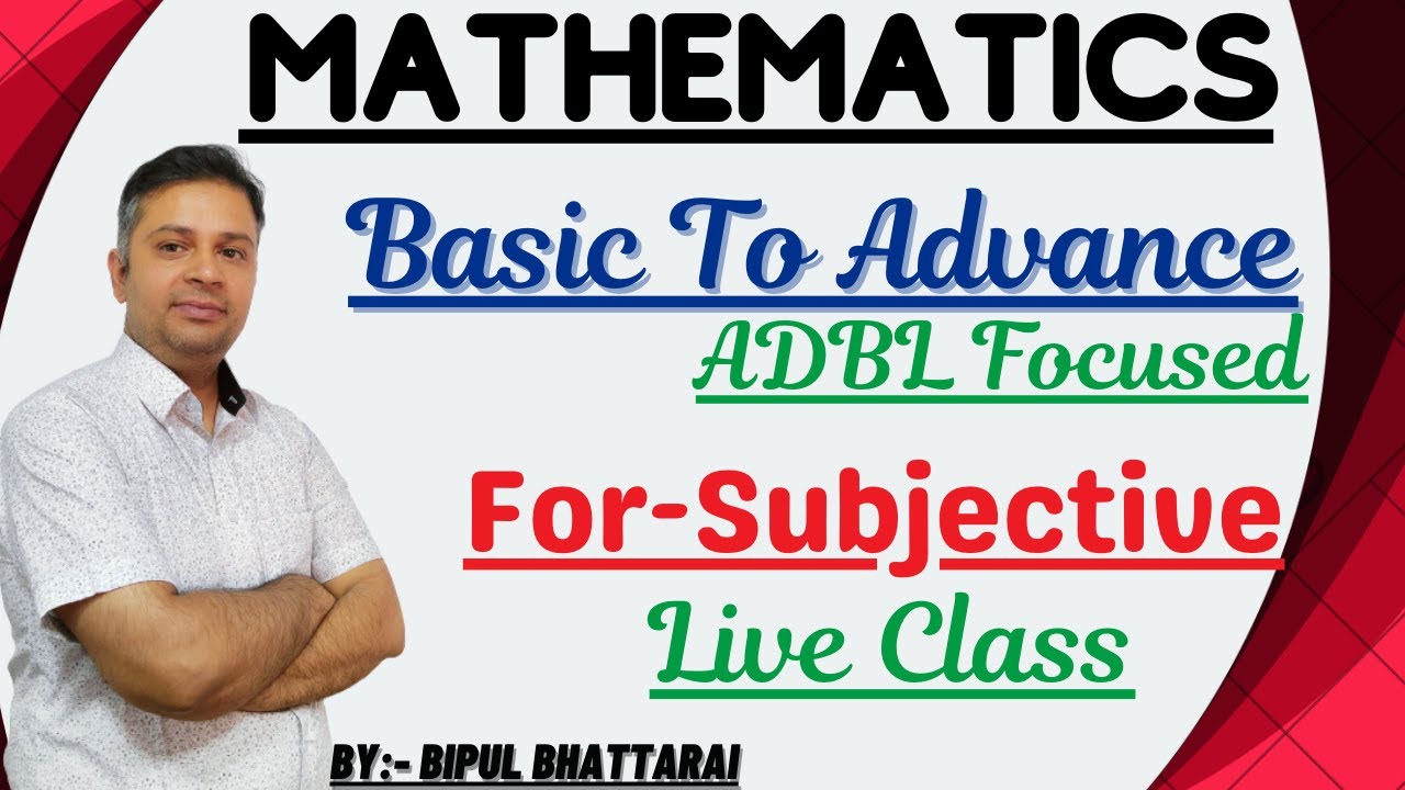 Biplab Math Agriculture Development Bank ||Level-4&5 || Sub Paper|| Math || Live ...