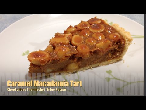 Caramel Macadamia Tart cheekyricho video recipe - YouTube